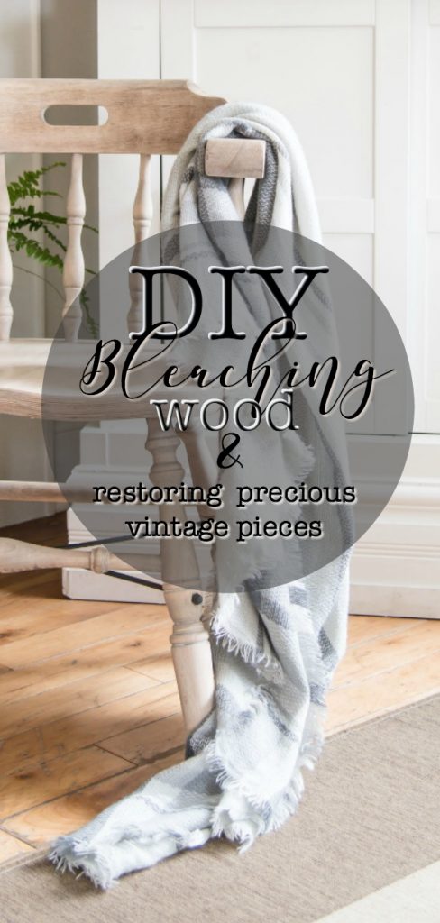 DIY bleaching wood - restoring precious vintage pieces 