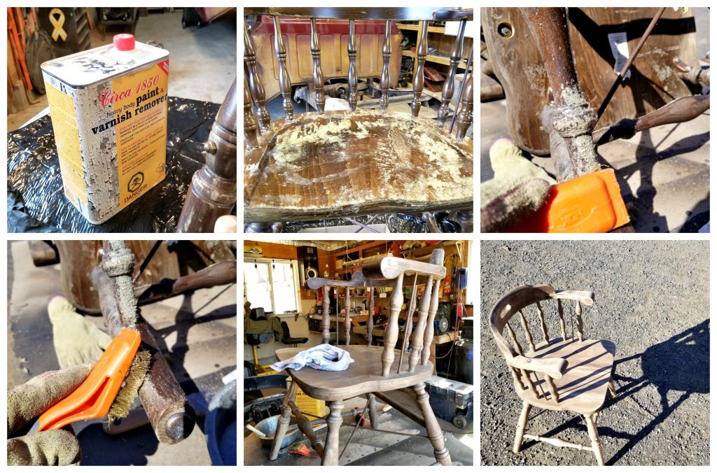 DIY bleaching wood - restoring precious vintage pieces Vinyet Etc 