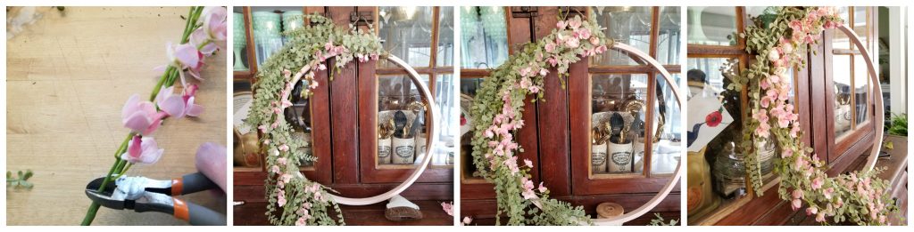 DIY Flowered wreath | Vinyet Etc
