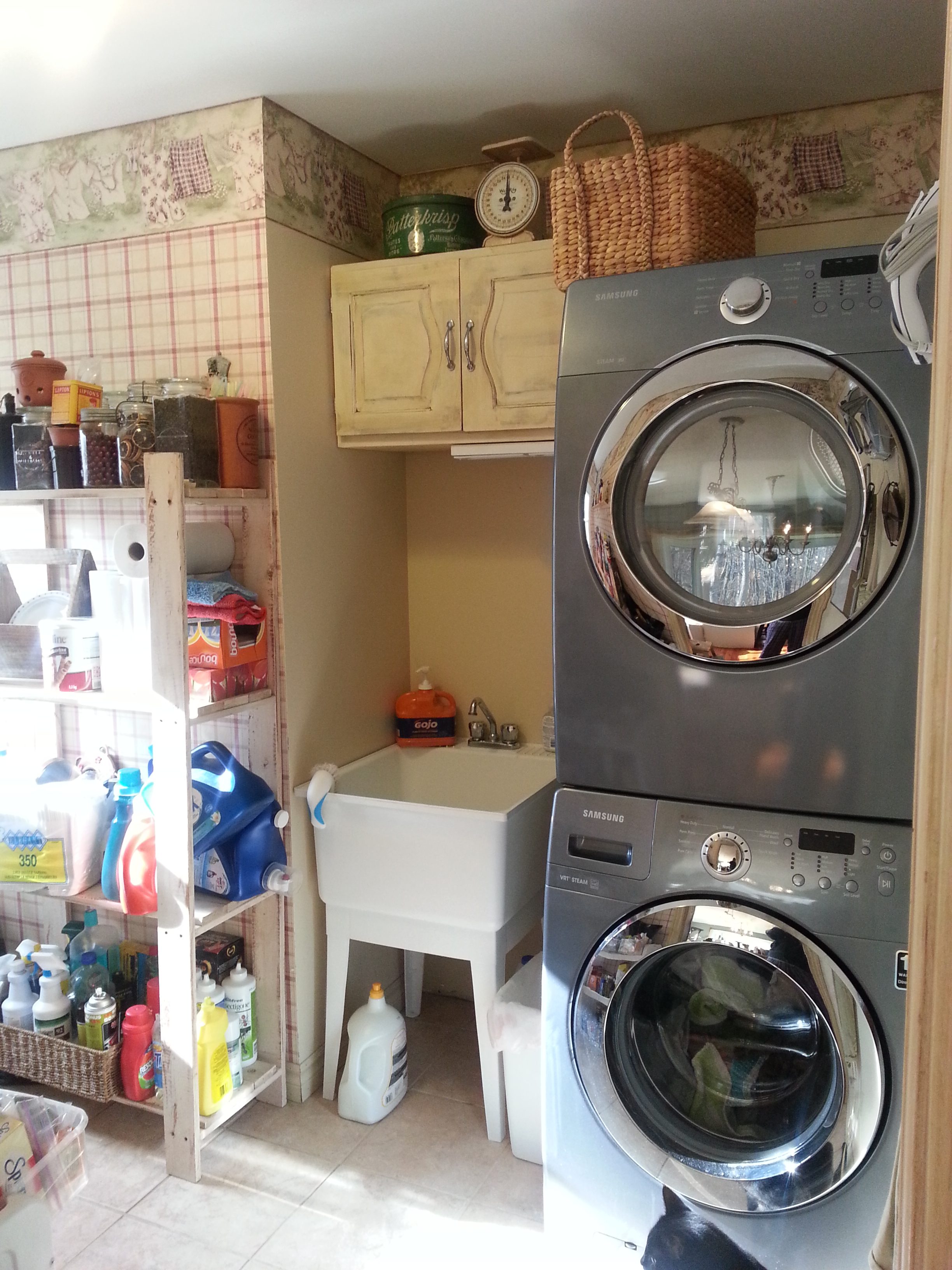 Laundry Countertop Decor and Organization: Spring Refresh - VIV & TIM