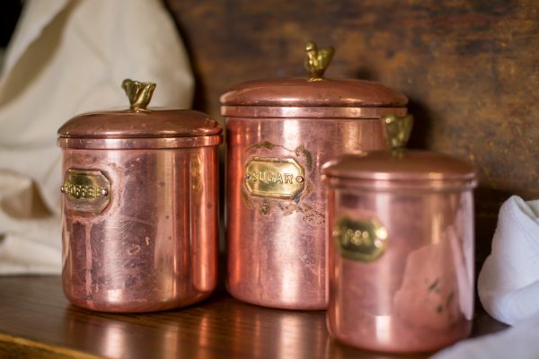 HiMark - Vintage Copper Canister set - Made in Portugal-3