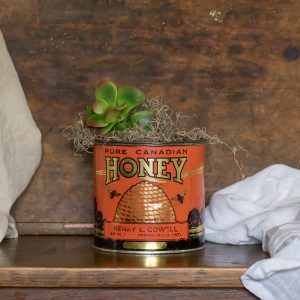 Vintage Pure Canadian Honey Advertising Tin