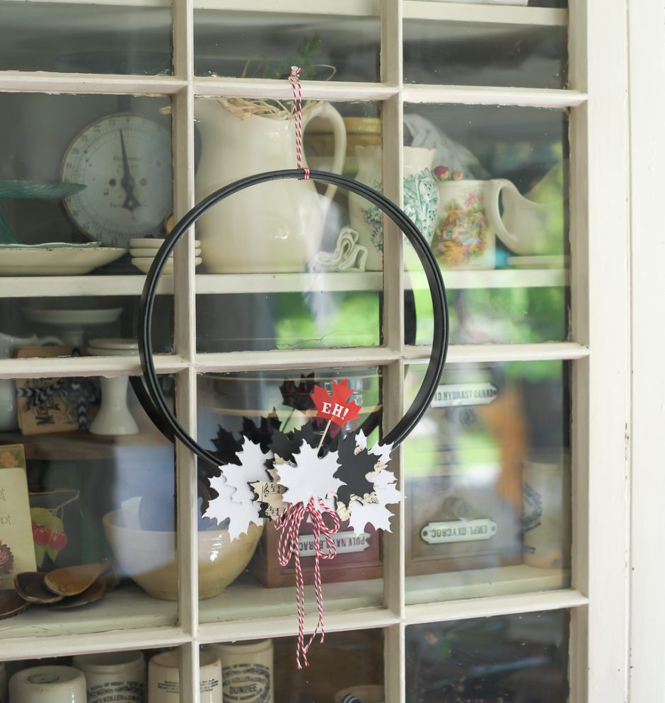 Vintage Inspired Canada Day Wreath